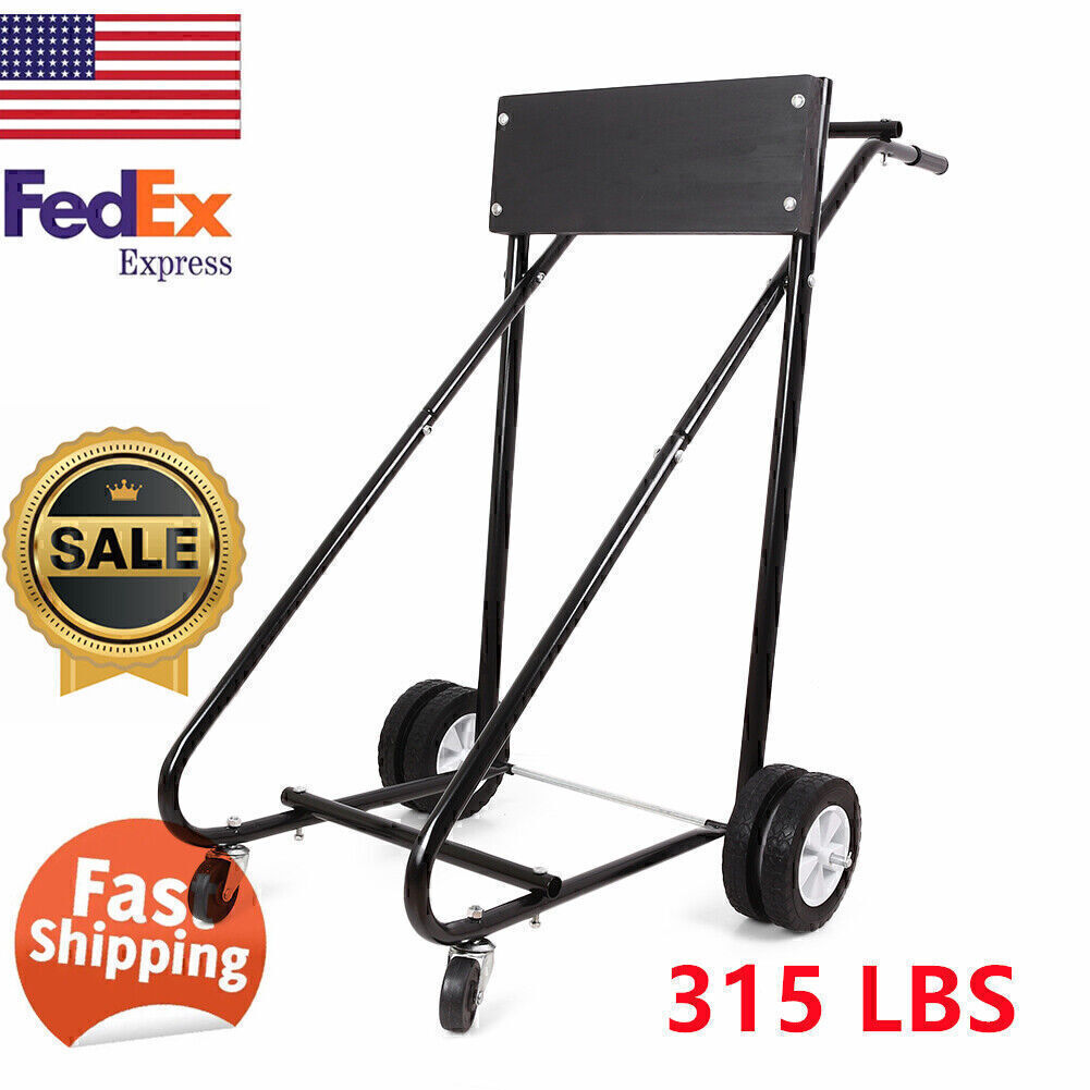 Outboard Boat Motor Stand Carrier Cart 315 LBS Dolly Storage Pro Heavy Duty US