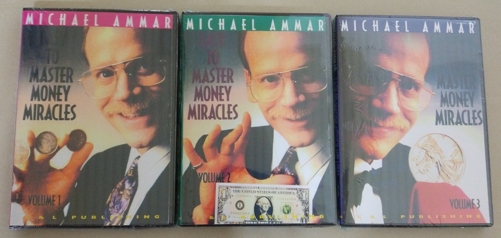 Factory Sealed Magic 3 DVD Set -  Easy to Master Money Miracle by Michael Ammar