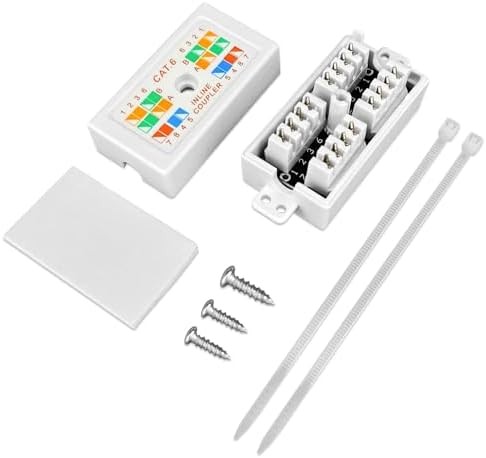 Cat 6 Junction Box 5 Pack Cat5e Splice Connector Unshielded, Punch Down Type