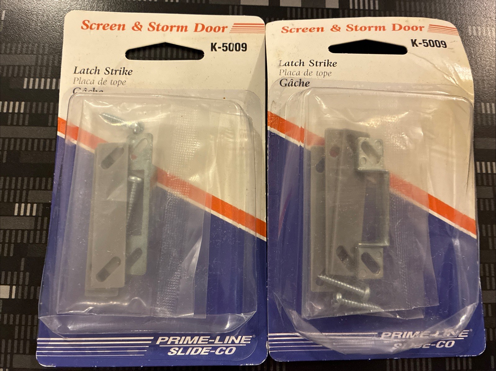 Prime-Line Screen & Storm Door K-5009 Latch Strike - Lot Of 2