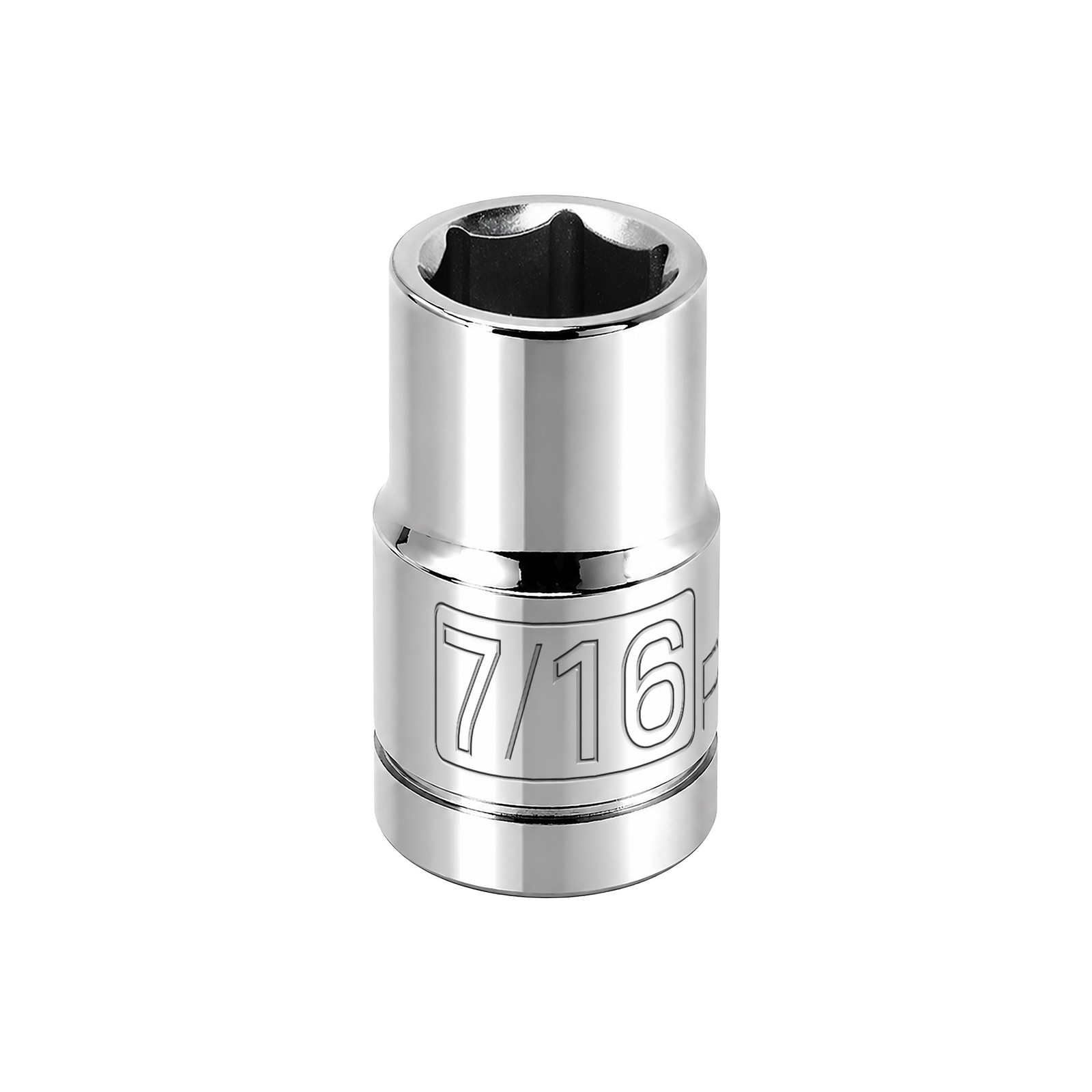 Powerbuilt 3/8 in. Drive x 7/16 in. 6 Point SAE Socket - 940526