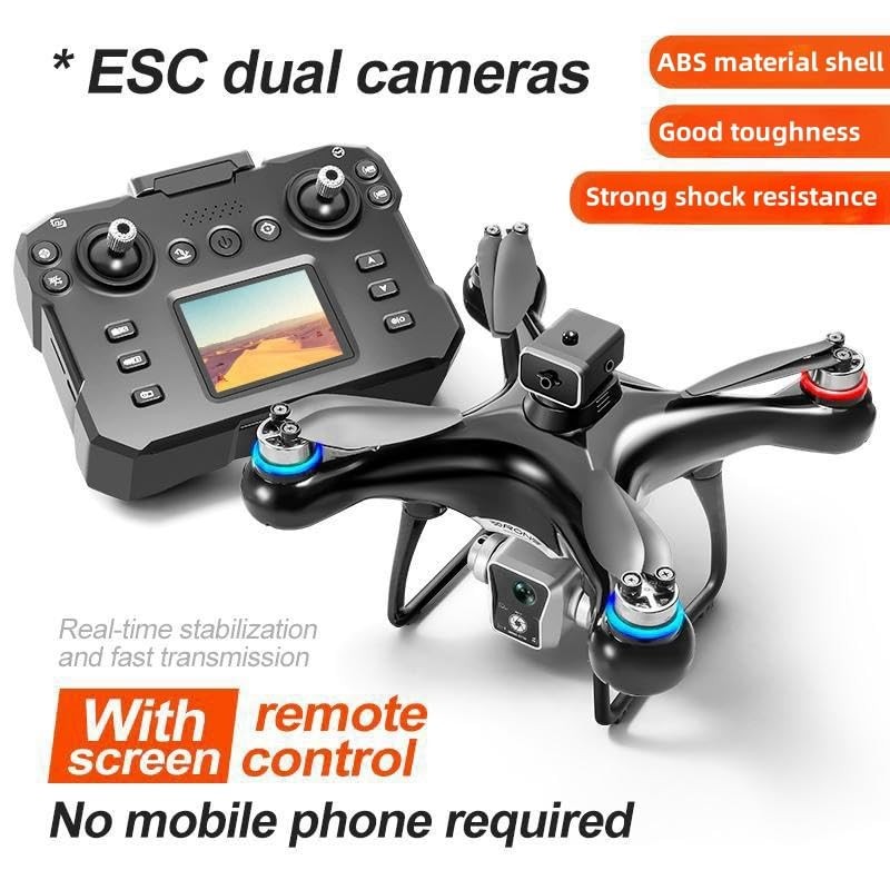Hobby Drone With Screen On Controller, Airplane Helicopter With Dual
