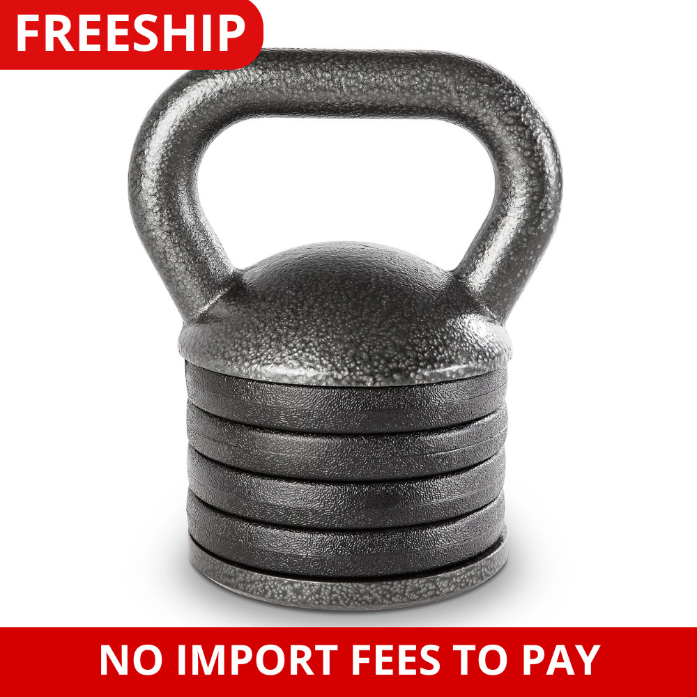 Apex Adjustable Kettle Bell 20 Lbs. Included Weight Swing Lift Workout APKB-5009