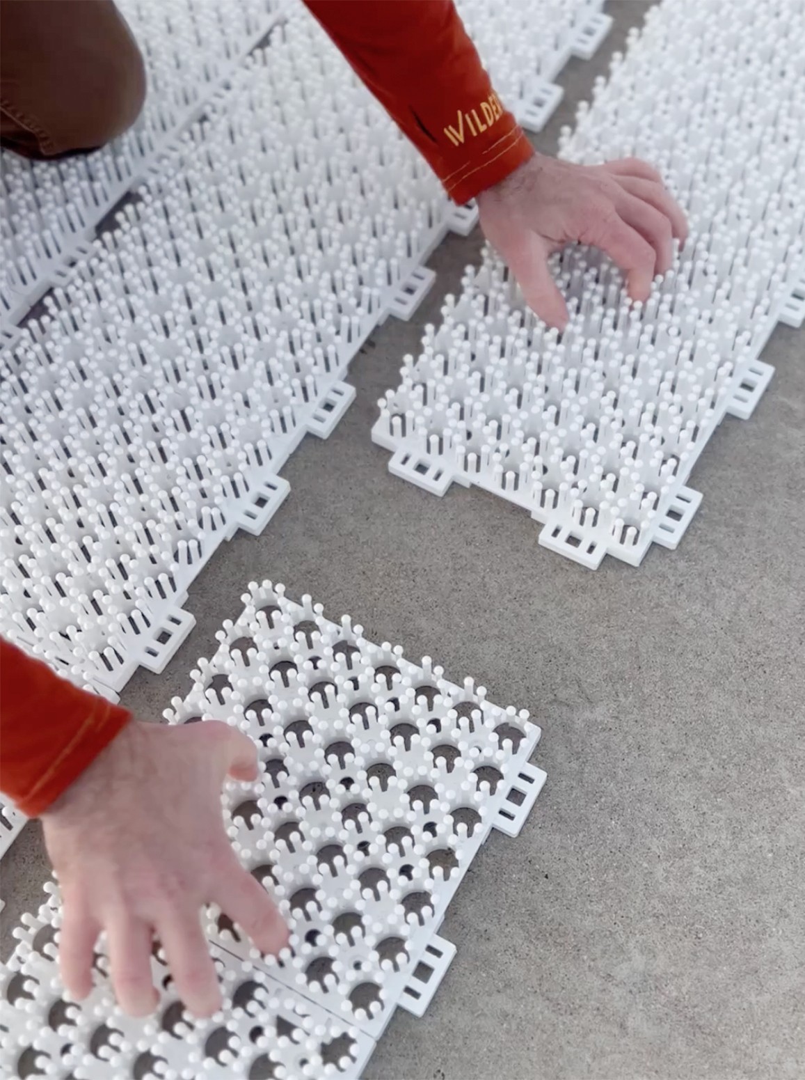 SnowBoard Training Mat - PRESALE!! - 4'x4' square (36 Tiles)- Buttering Pad