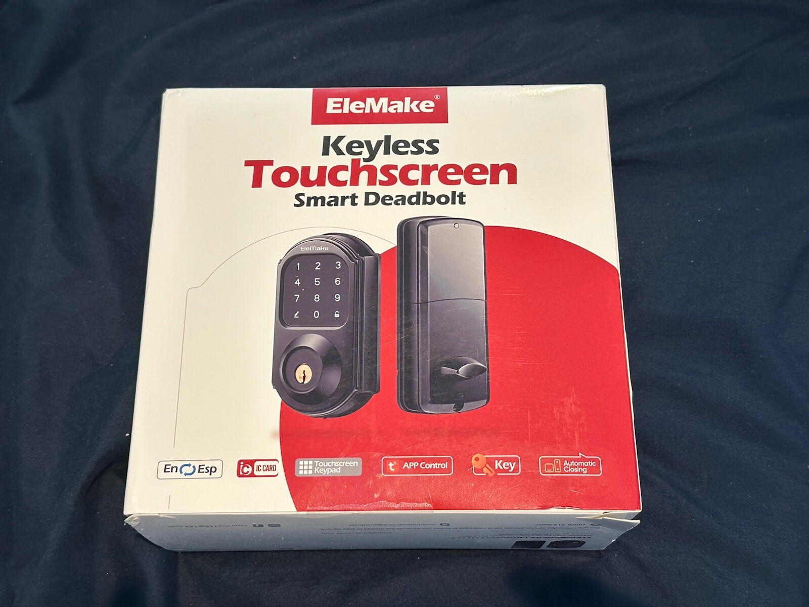 ELEMAKE Smart Door Lock Electronic Deadbolt Touchscreen with Smart Gateway