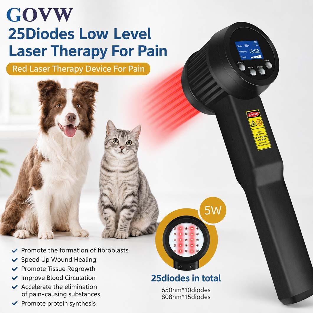 Portable Red Infrared Light Therapy Device 5000mW Human Muscle Joint Pain Relief