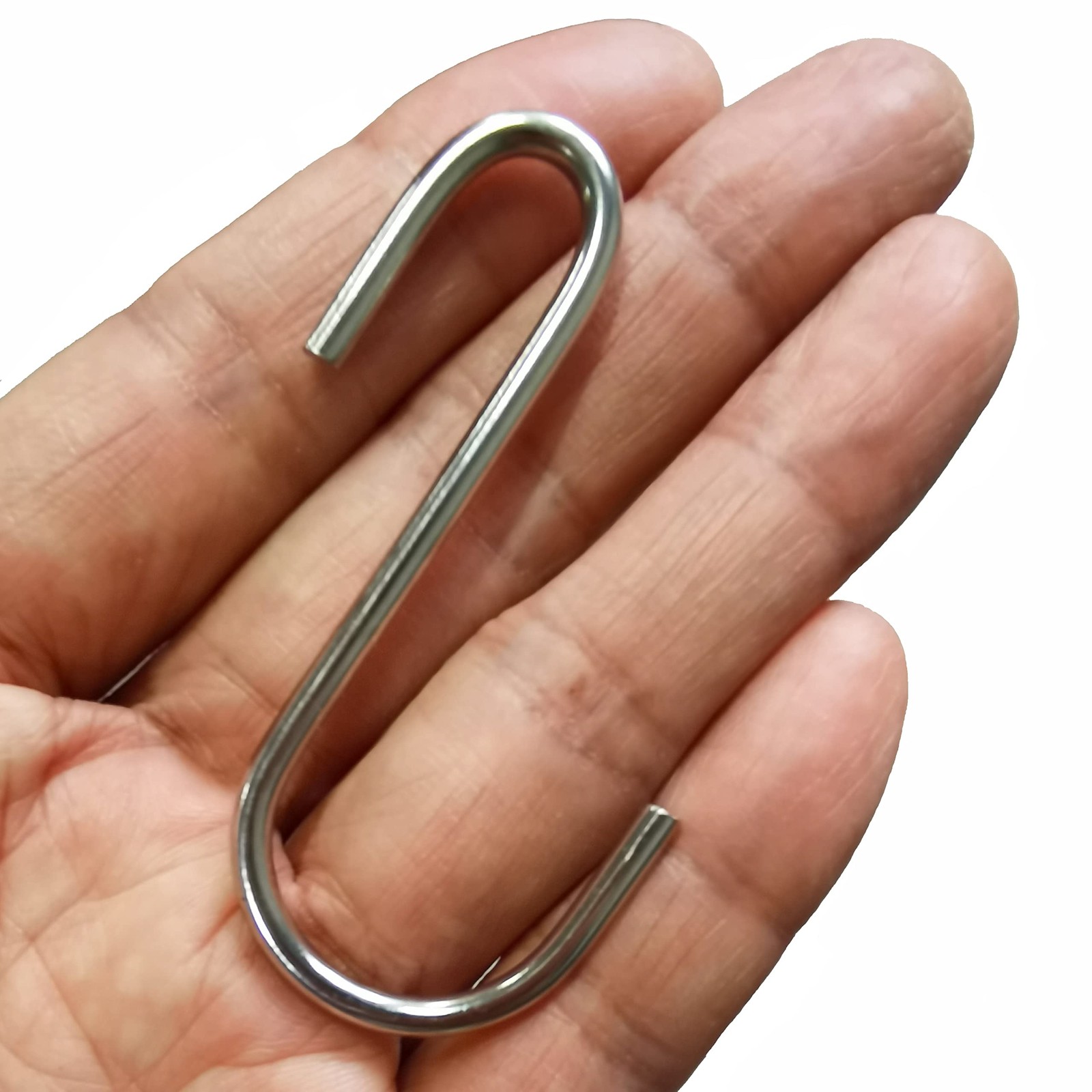 Pack of 10 Heavy Duty S-Shape Hooks, Stainless Steel, 2.4" Pan Pot Holder Rac...