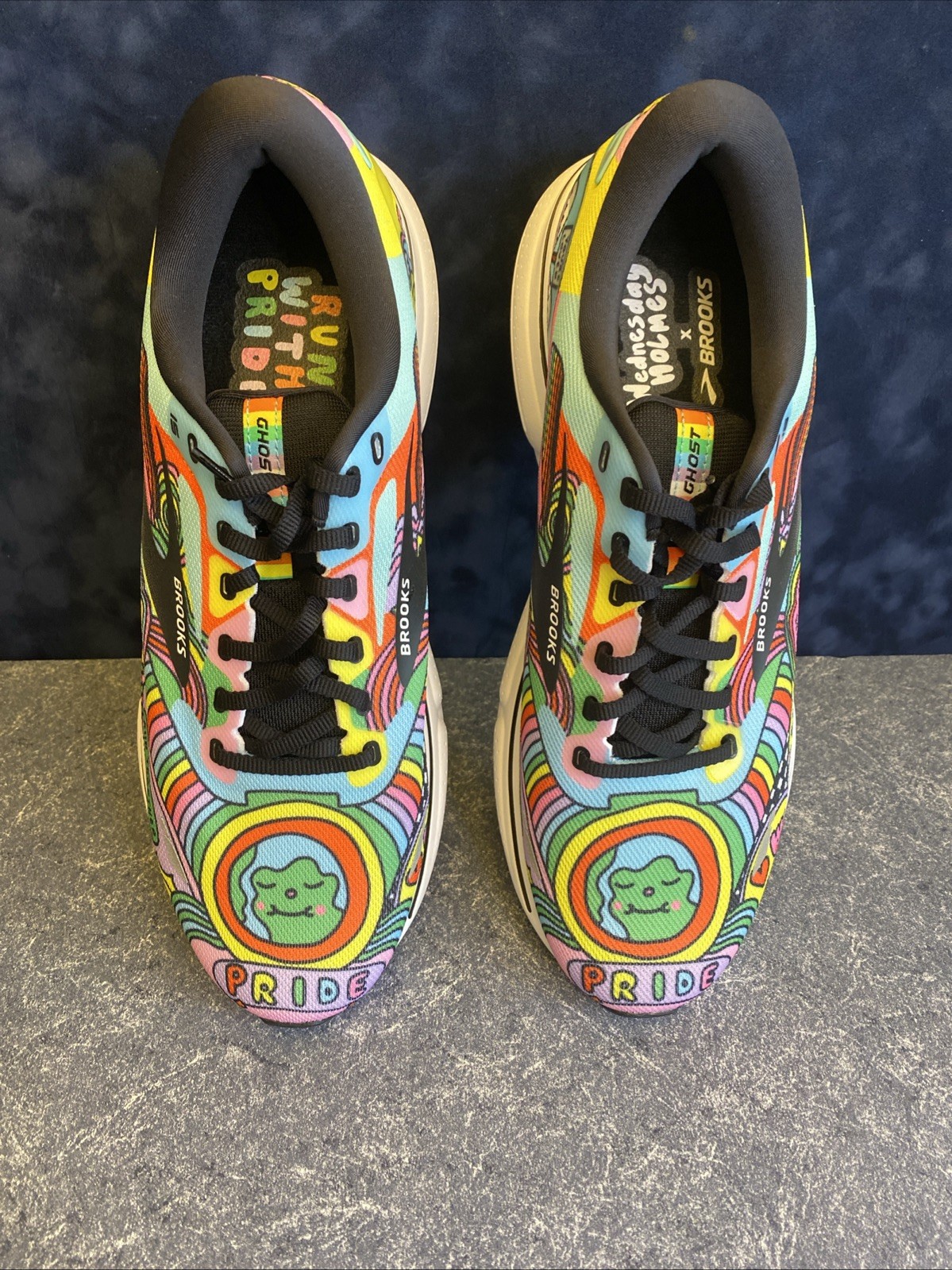 Brooks Men's Ghost 15 Wednesday Holmes Pride Running Shoes Size Men’s 11.5