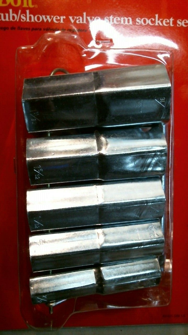 DoitBest 431321 Tub/Shower Valve Stem 5pc. Socket Set, FREE SHIPPING