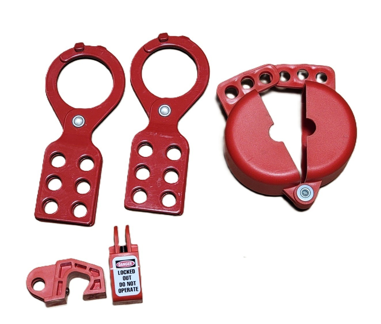 Master Lock LockOut/TagOut Hasps, Tags, etc. lot