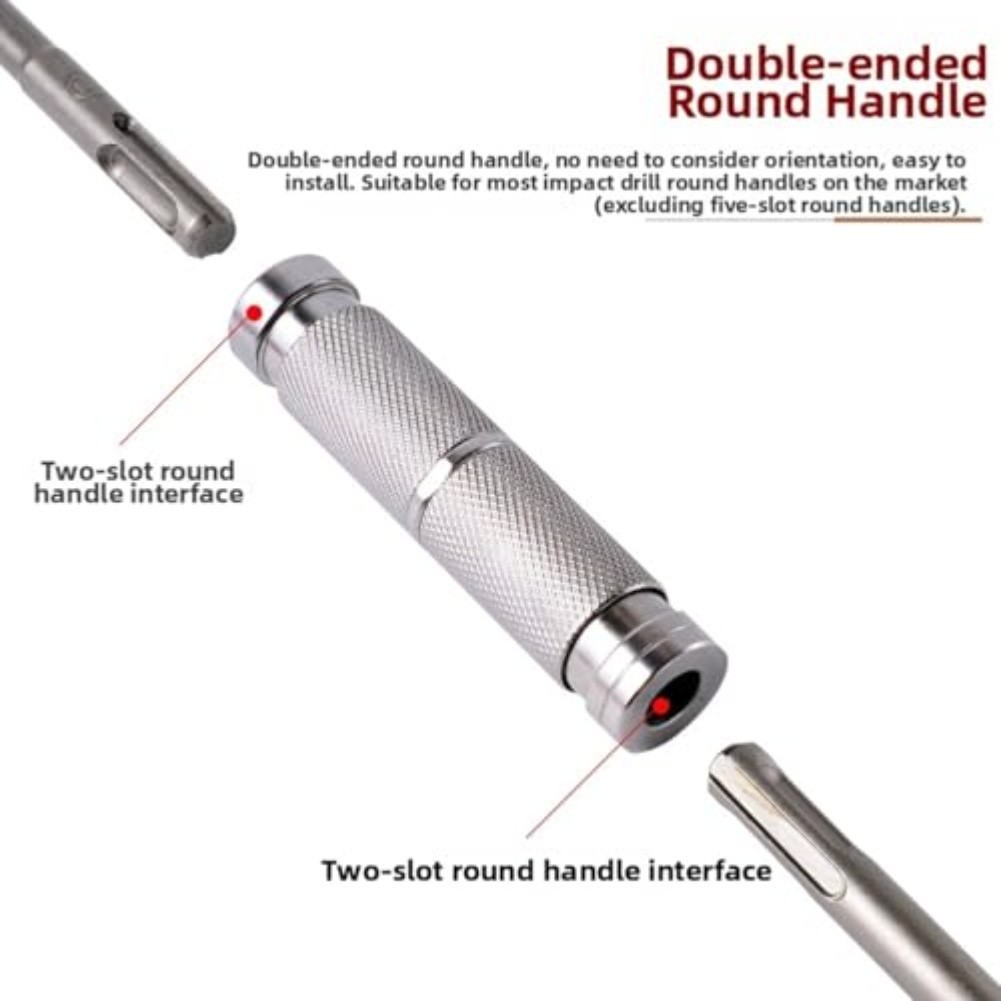 For SDS PLUS 26cm Extension Rod for Rotary Hammer Drill with Fast Lock Adapter