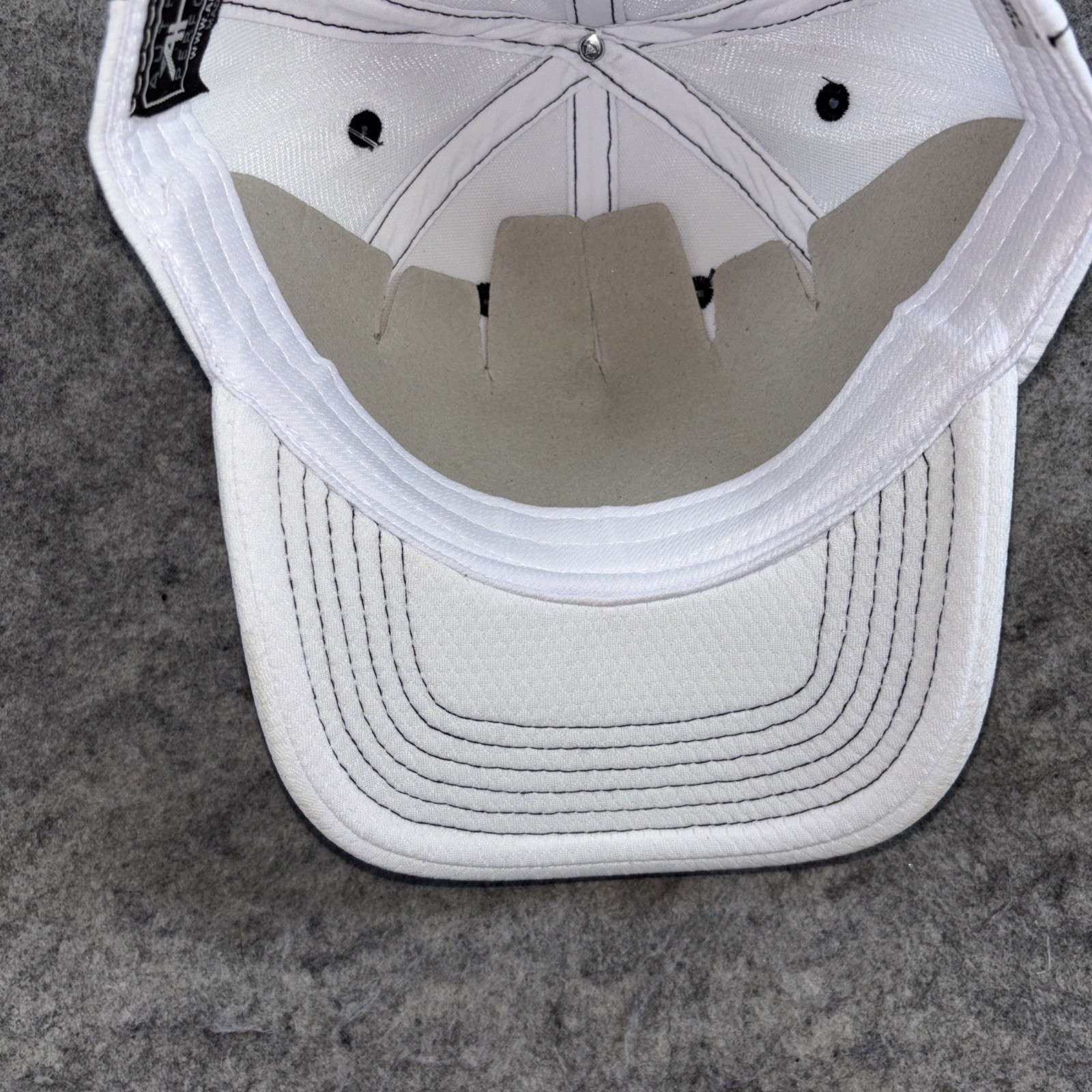 NWT Ahead Tech Presidents Cup White Hat PGA Golf Embroidered Logo Cap Adjustable