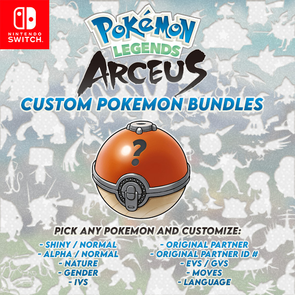 ✨ Shiny Custom Pokemon ✨ Alpha Shiny - Pokemon Legends Arceus