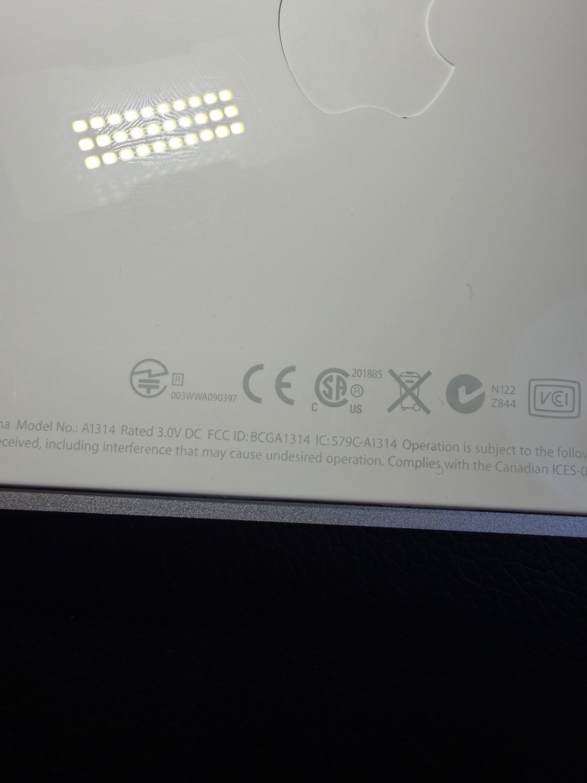 Apple Wireless Bluetooth Keyboard A1314 Compact Mac Aluminum Slim Silver Tested