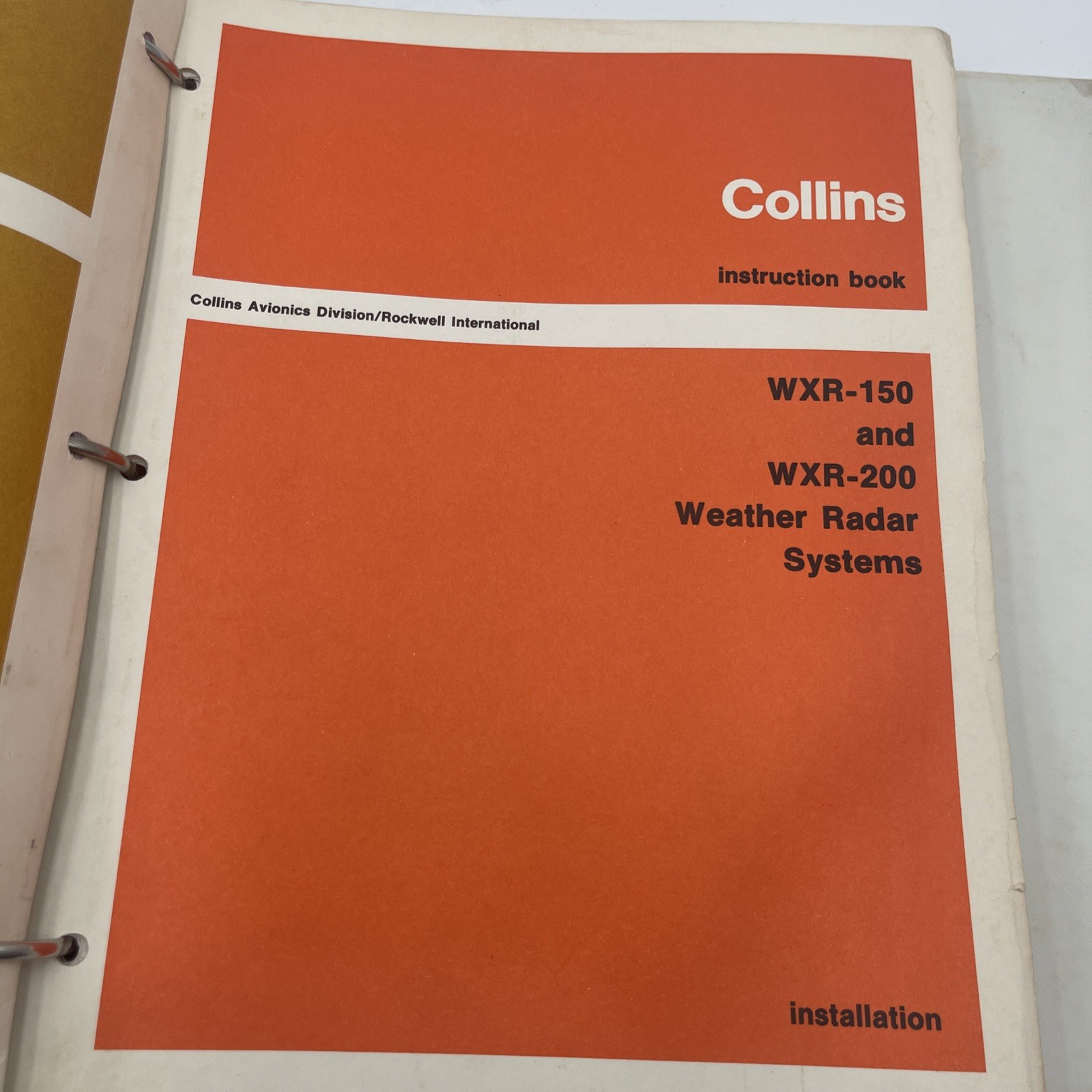 Collins Service Repair Manual Instruction WXR-200 WXR-150 Weather Radar System