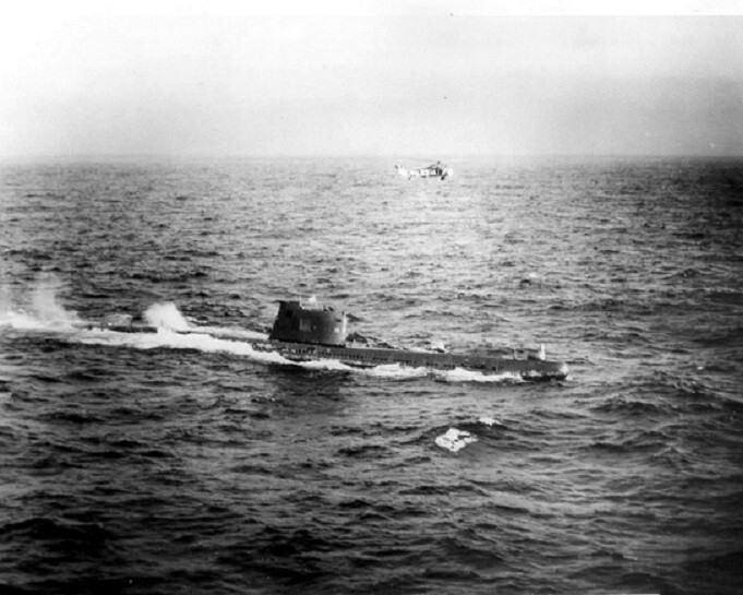 Soviet Submarine B-59 in the Caribbean near Cuba 1962 8x10 Cold War Era Photo 14