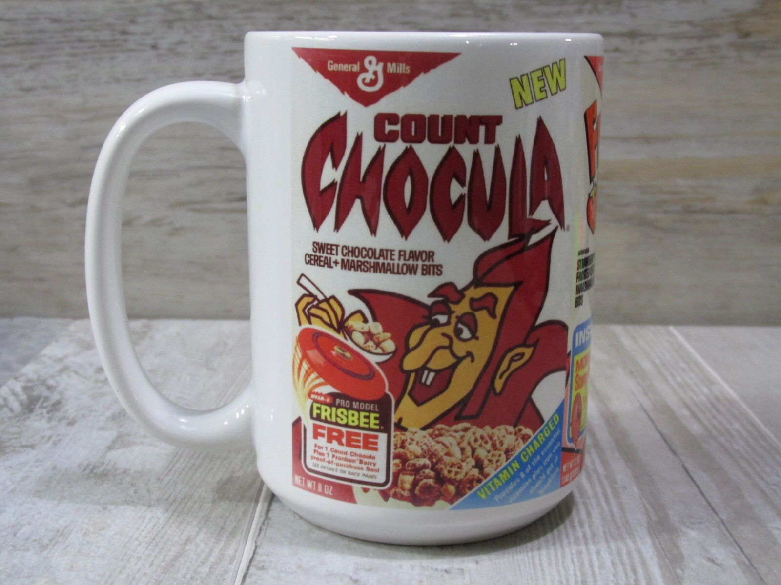 1980's Monster Cereal 15oz coffee mugs count chocula, Frankenberry, Boo berry
