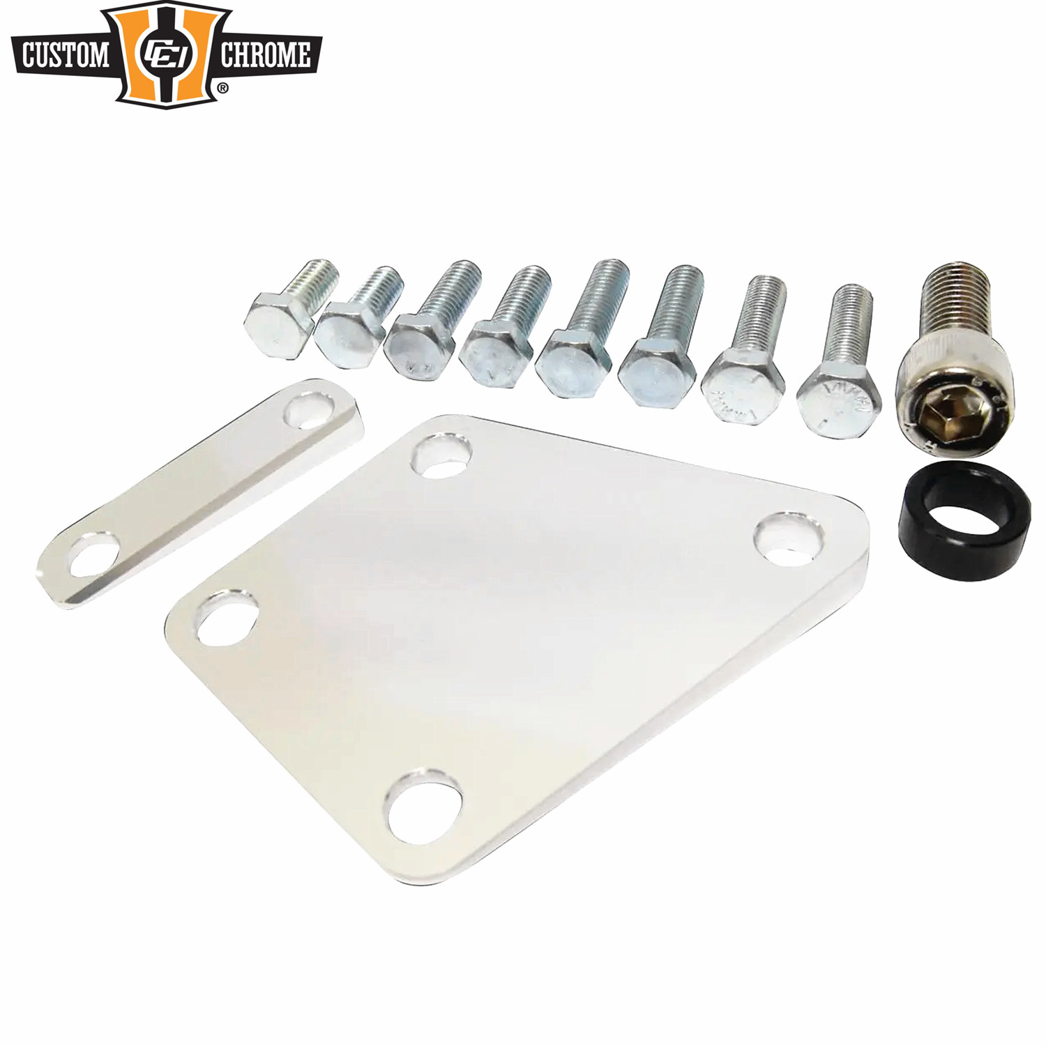 Chrome Kickstand Wedge Mounting Hardware Kit Fit For Harley Touring FLT 84-08