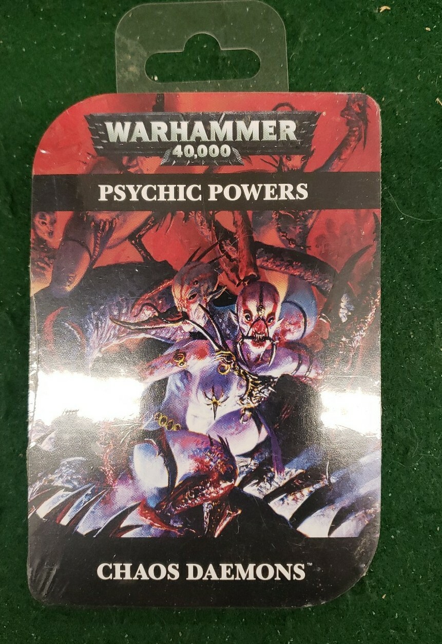 Warhammer 40K Chaos Daemons Psychic Powers New Sealed