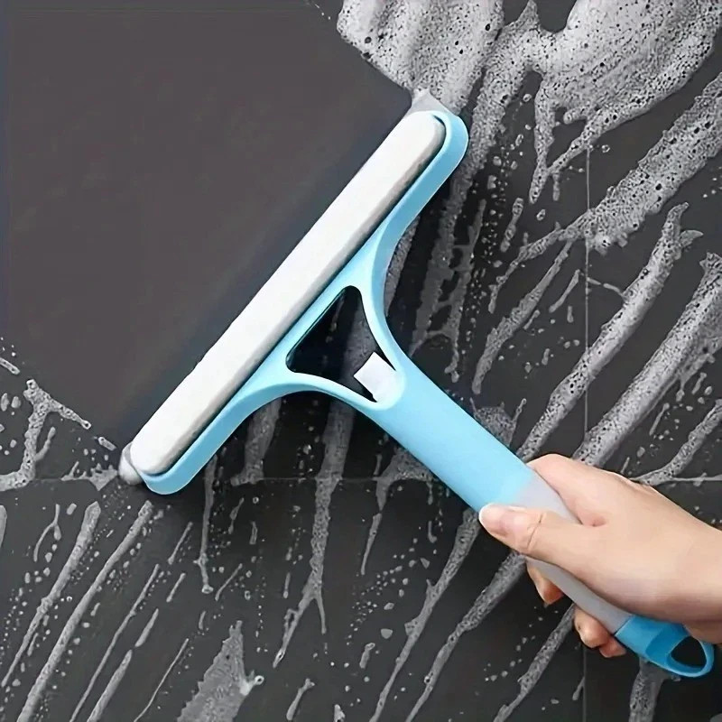 3 in 1 Window Cleaning Squeegee Multi Function Glass Mirror Wiper with Spray.