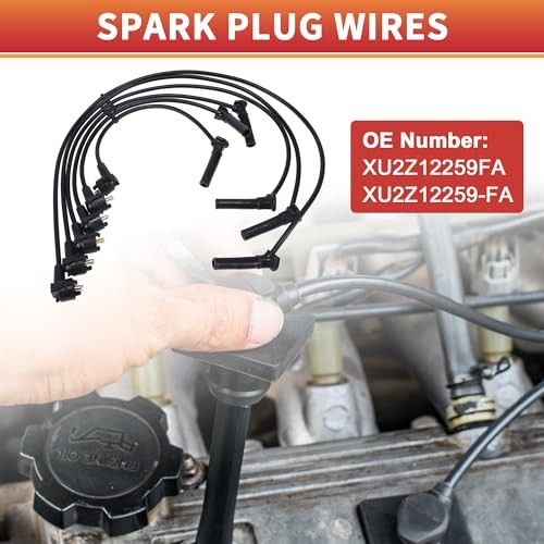 Car Spark Plug Coil Wires Ignition Coil Harness Cable for Explorer 1997-2000