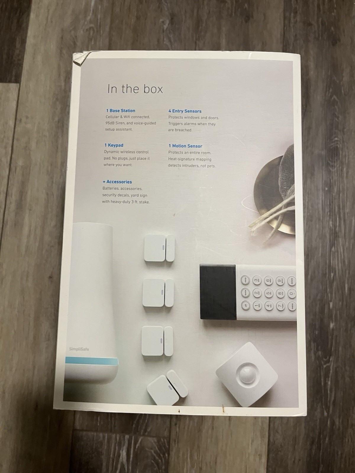 SimpliSafe The Protect Home Security System Kit Base, Keypad, Entry & Motion