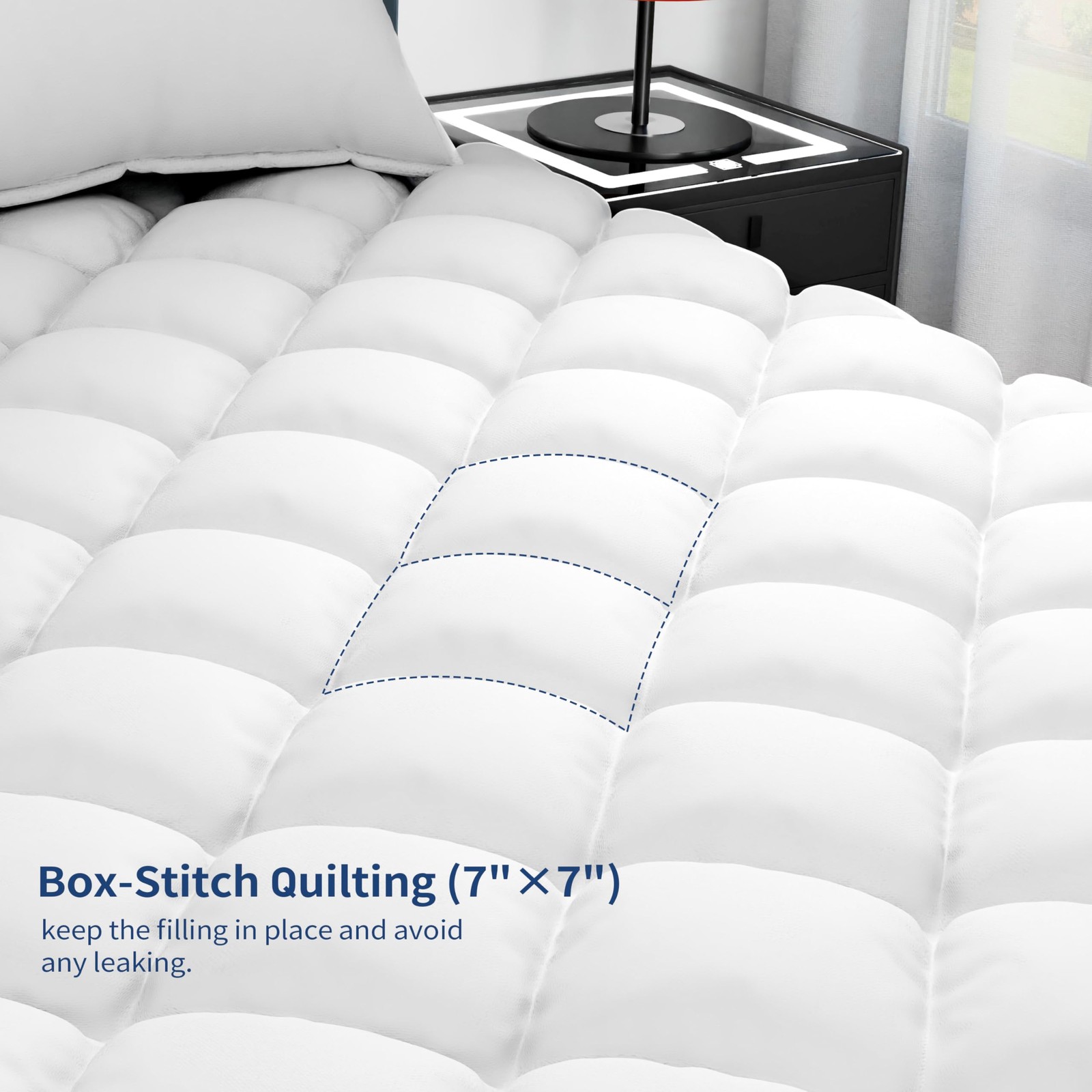 Sunflower California King Mattress Pad, King, Thick Version