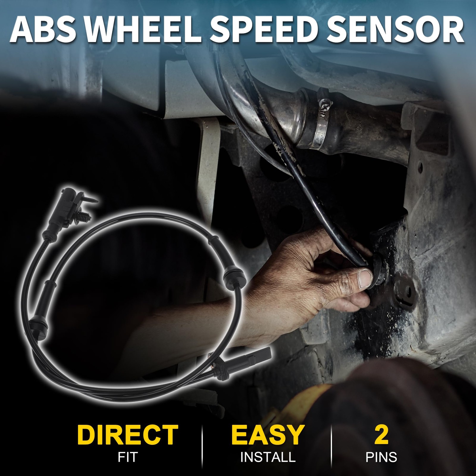 ABS Wheel Speed Sensor for Smart Forfour Durable No.A4545420618 | Front Right...