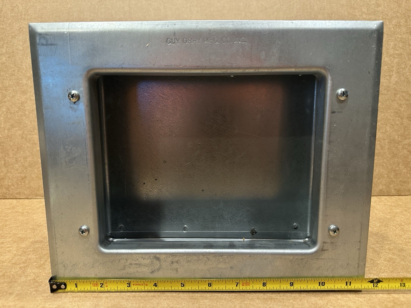 Guy Gray BIM875 Galvanized Recessed Ice Maker Outlet Box w/ Valve (NOS)