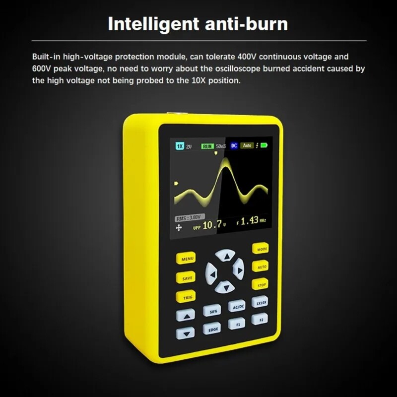 2.4inch Display Oscilloscope for Auto Electronics Waveform Generators