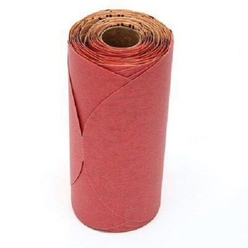 3M - 1109 - Red Sandpaper 320 Grit Sanding Disc Roll of 100 - 6" DA sticky back
