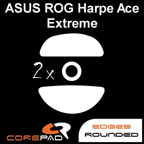 Corepad Skatez ASUS ROG Harpe Ace Extreme Replacement Mouse Feet PTFE Teflon Skates