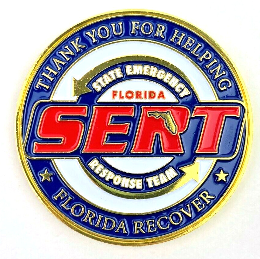 Florida Sert State Emergency Pandemic Response Team Challenge Coin