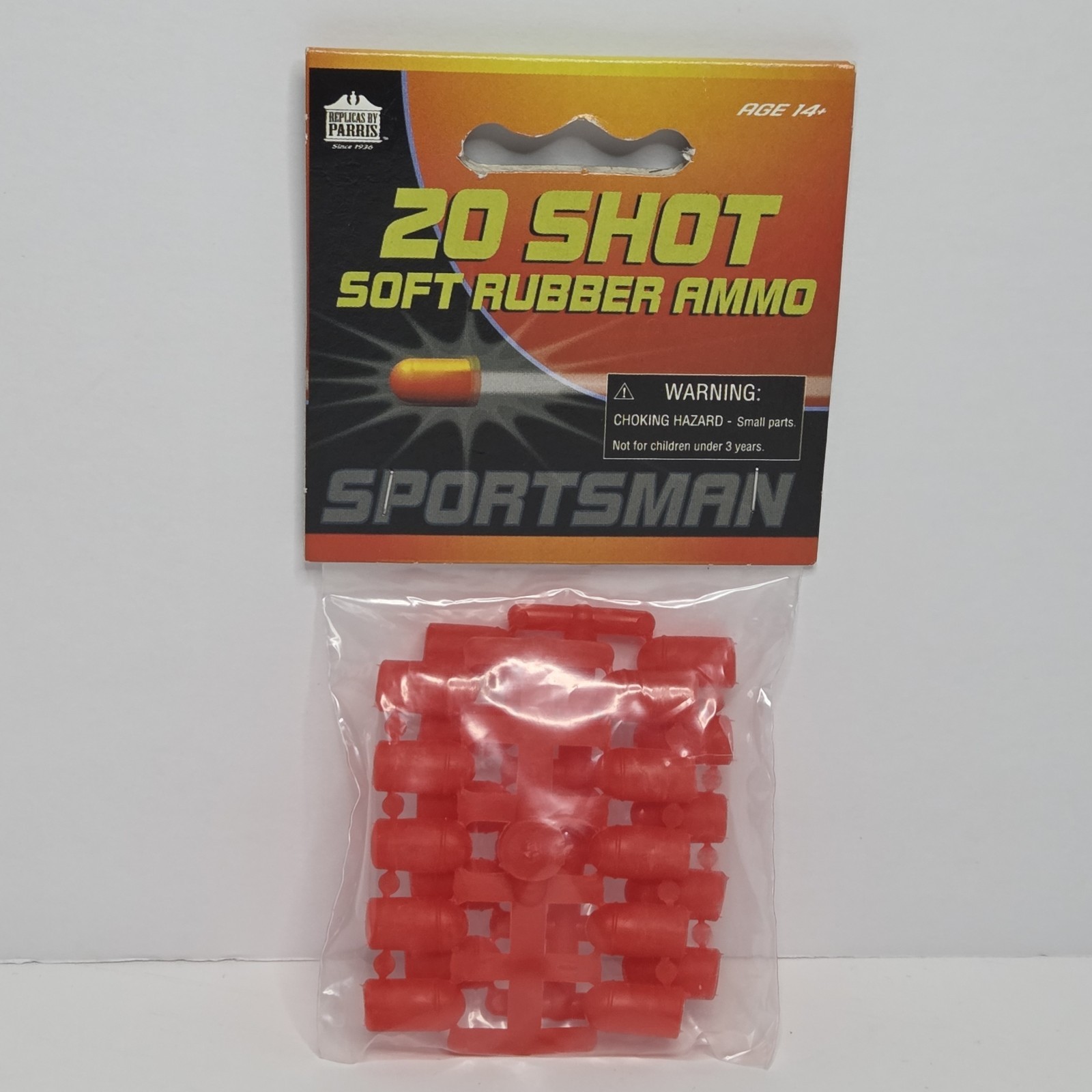 Soft Rubber Ammo Bullet #916  1pk 20 Shot Red Sportsman