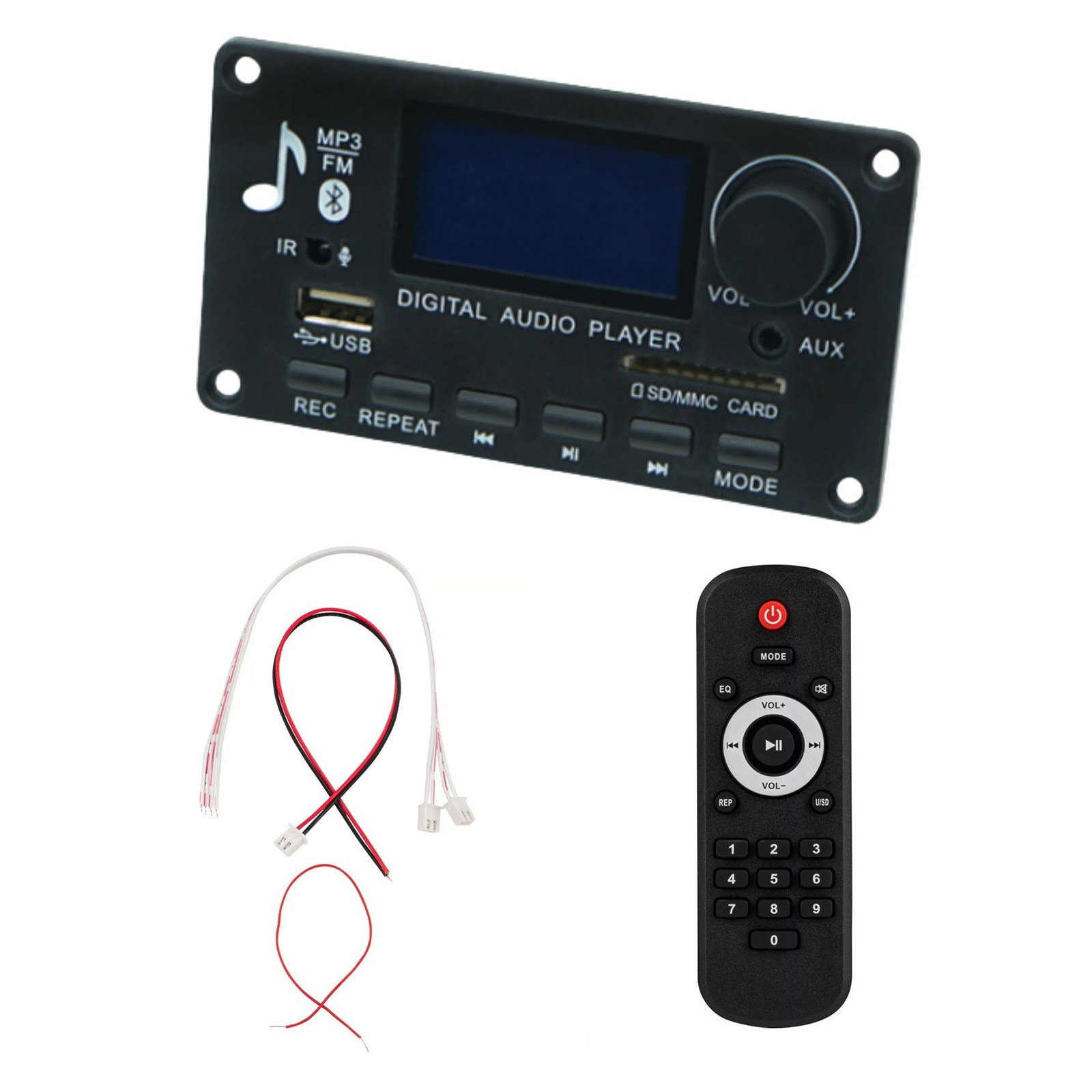 High Quality Bluetooth Amplifier Decoder Board MP3/WMA/WAV/FLAC/APE FM Radio