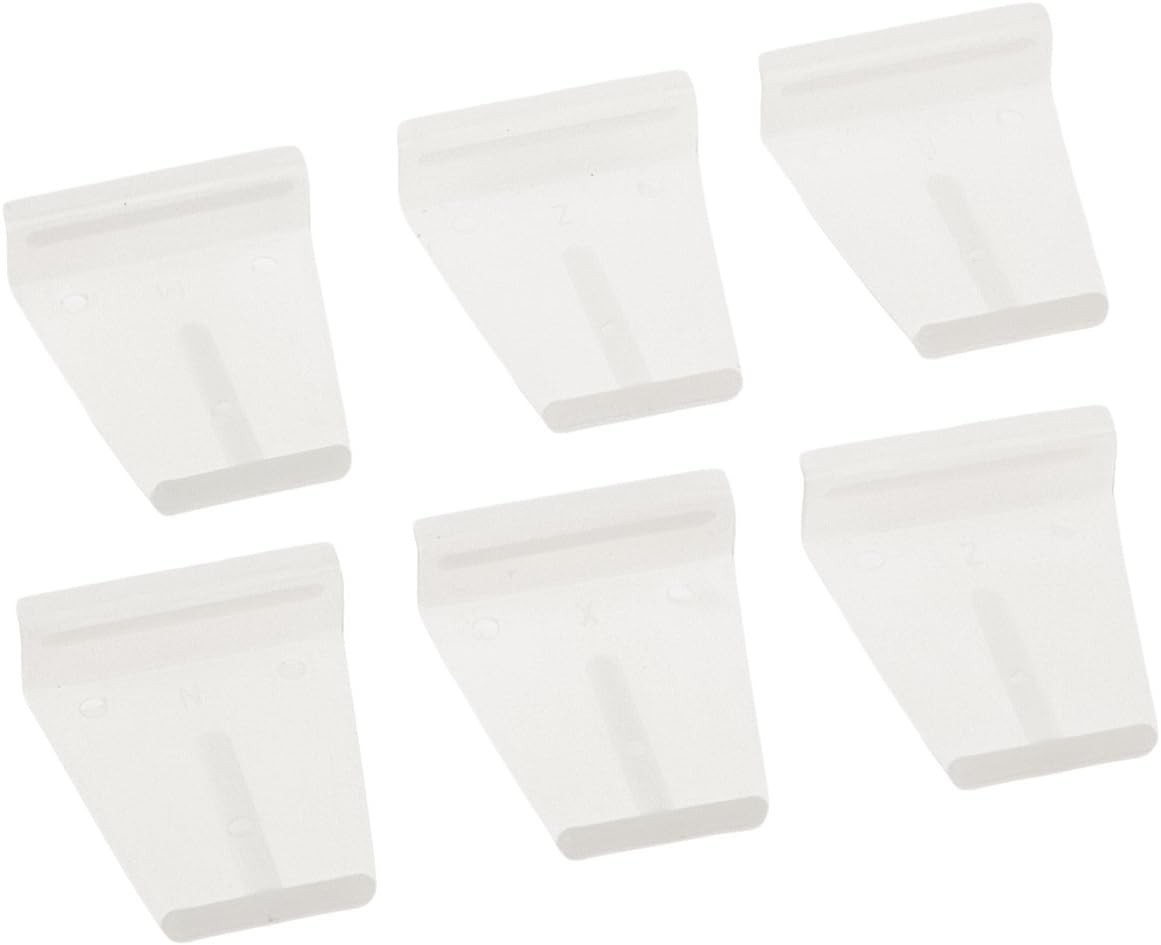 Universal Screen Lift Tabs - 6 Pack, Durable White Plastic for Easy Install