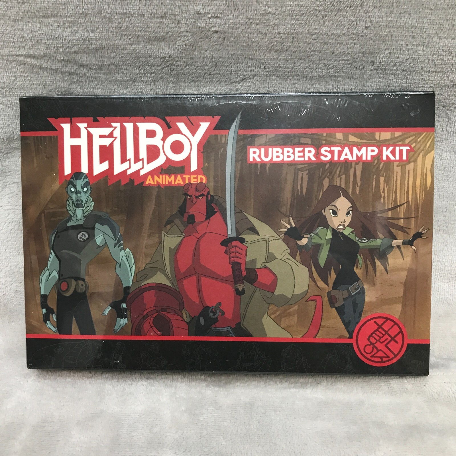 Hellboy Animated Rubber Stamp Kit With Cards, Envelopes Brand NEW Sealed Gift