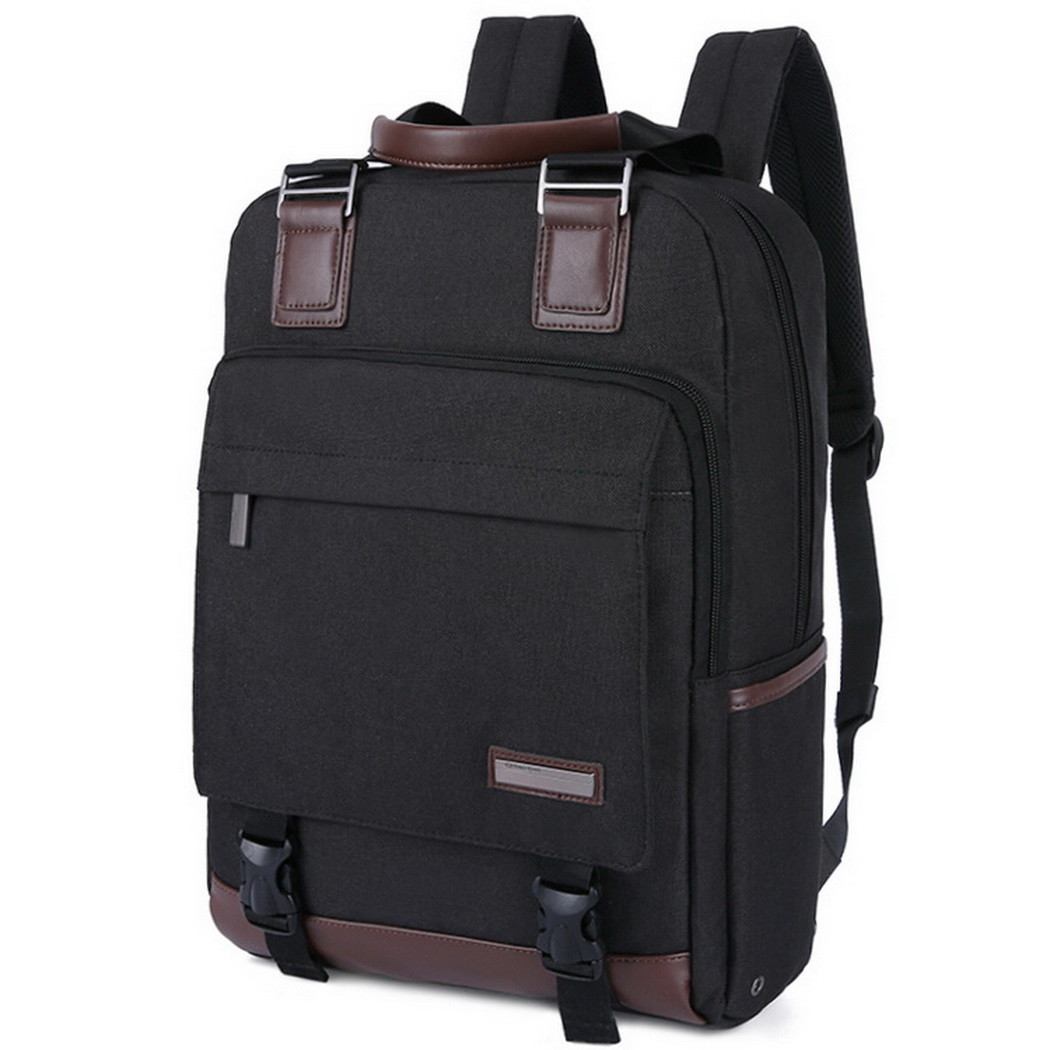 Backpack 15.6" Laptop Bags Women Men Business Bag Teenager School Bag Gray Black