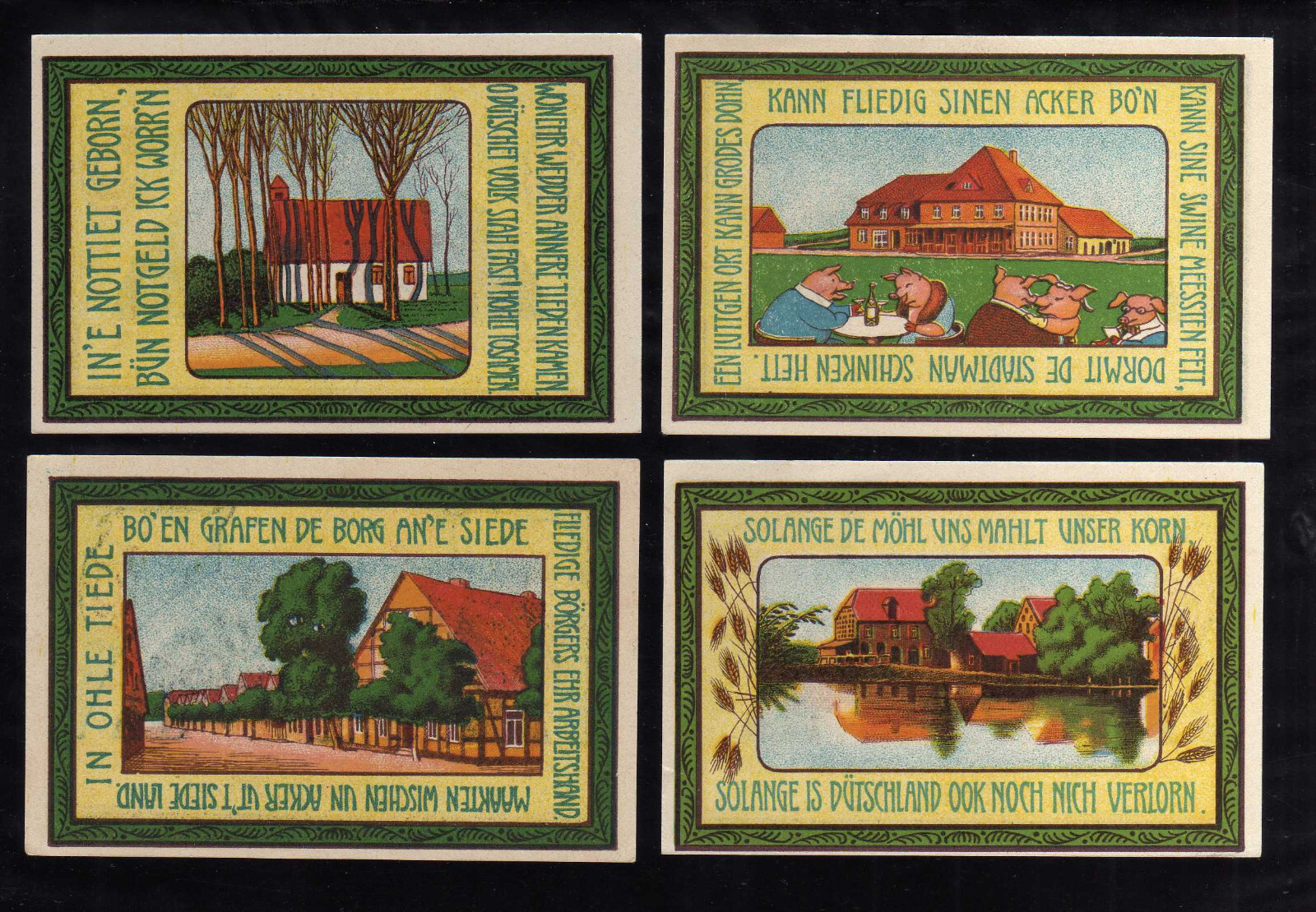 SIEDENBURG - GERMANY NOTGELD -    4 x 75 PFENNIG