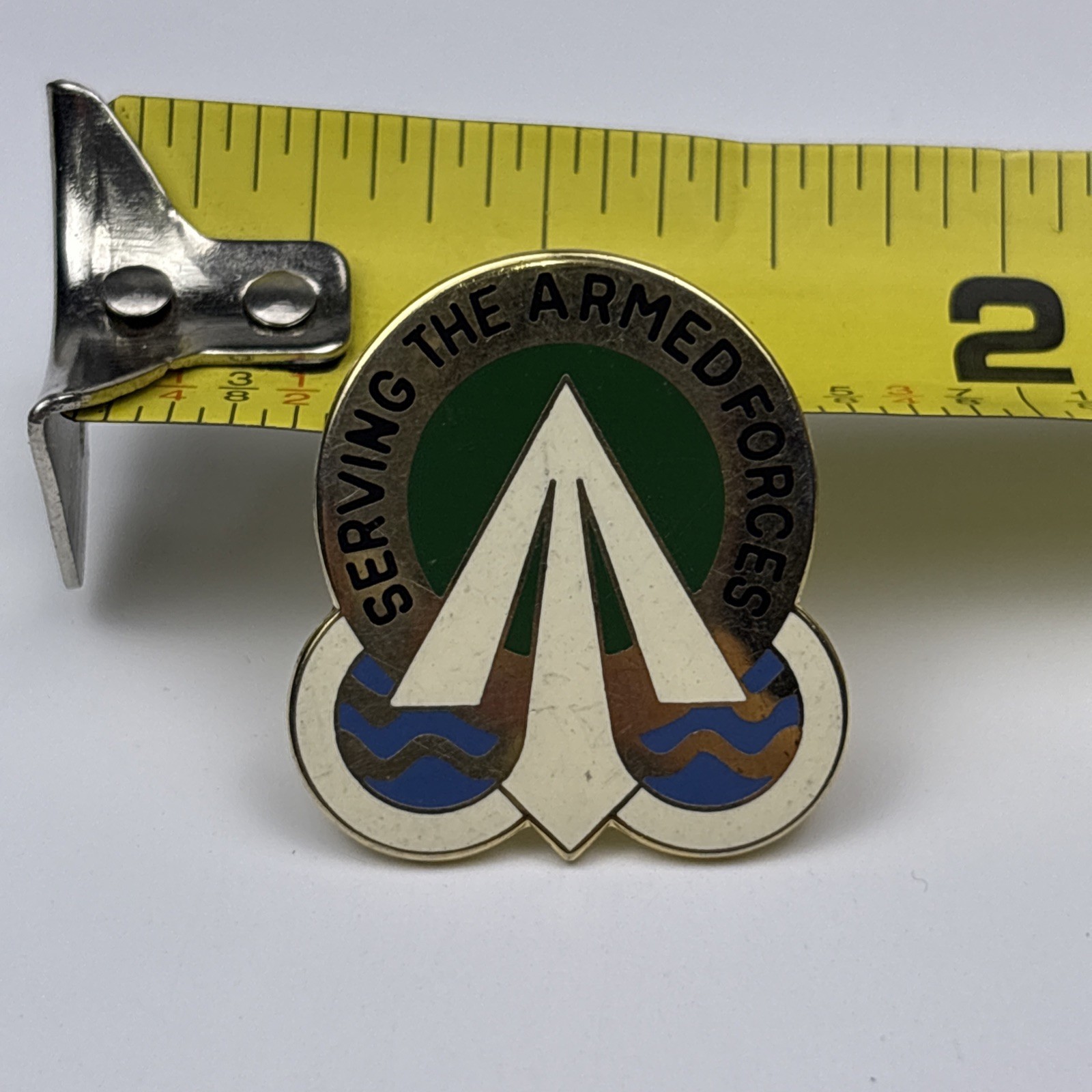 U.S. Military Army Traffic Management DI DUI Insignia Crest Pin Meyer SERVING