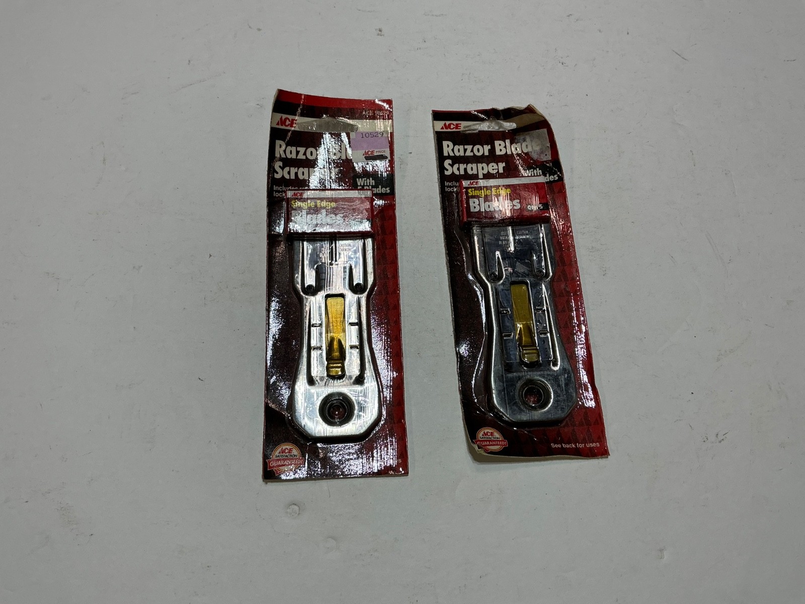 2 NOS Ace Hardware brand razor blade scraper #10529 USA made all for $11
