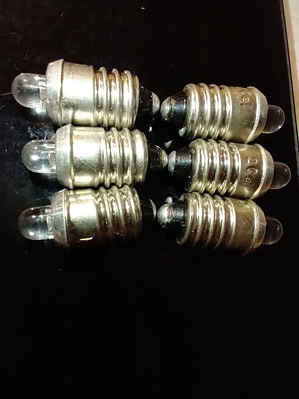 Epistar LED 222 Edison E10 BASE 1.5 to 3 VOLT Super BRIGHT 65 LUMEN 6 PACK Set!!