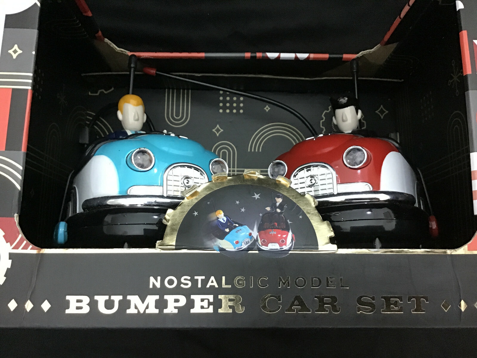 Nostalgic Model Bumper Car Set of two Remote Control Cars