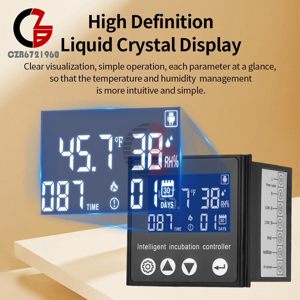 HT-12 LCD Temperature Humidity Controller Smart Incubator Temperature Controller