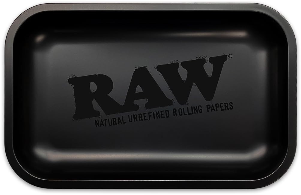 RAW Matte Black Murder'D Cigarette Rolling 2 Trays