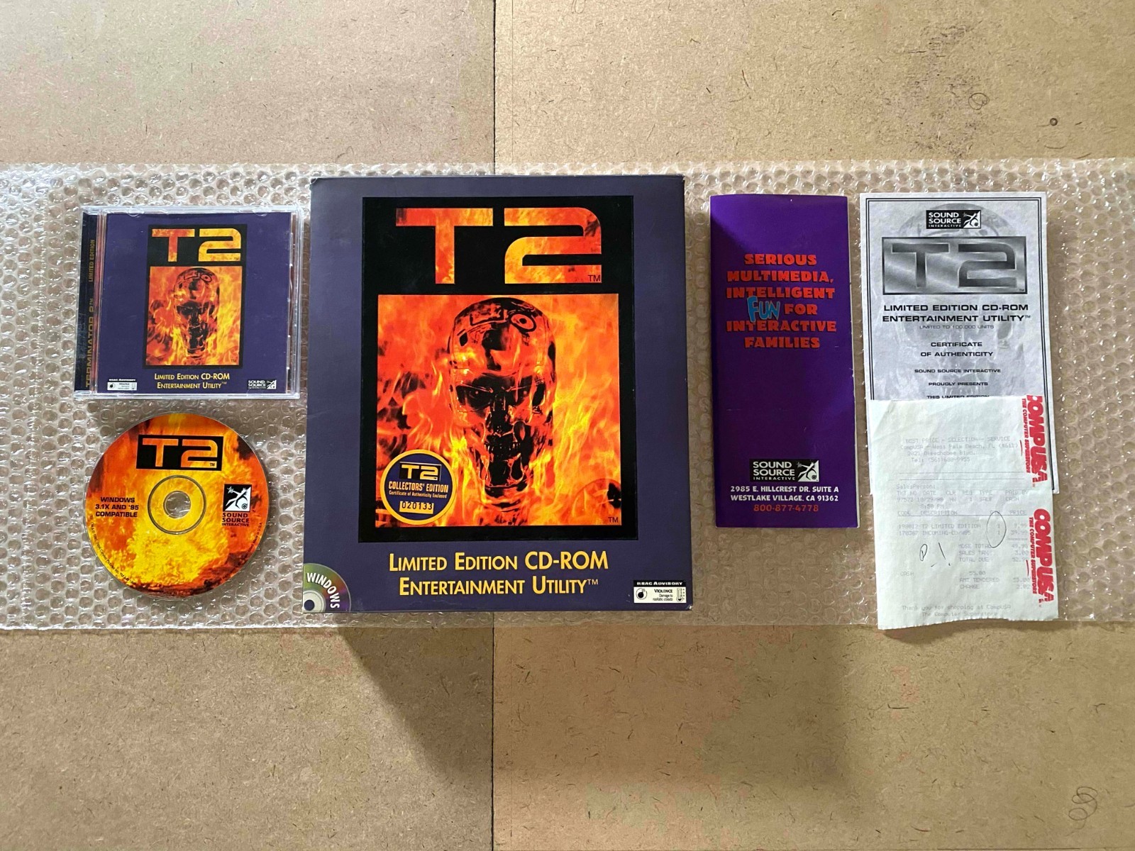 T2 Terminator 2 Limited Edition CD-ROM Entertainment Utility (Big Box) (PC)
