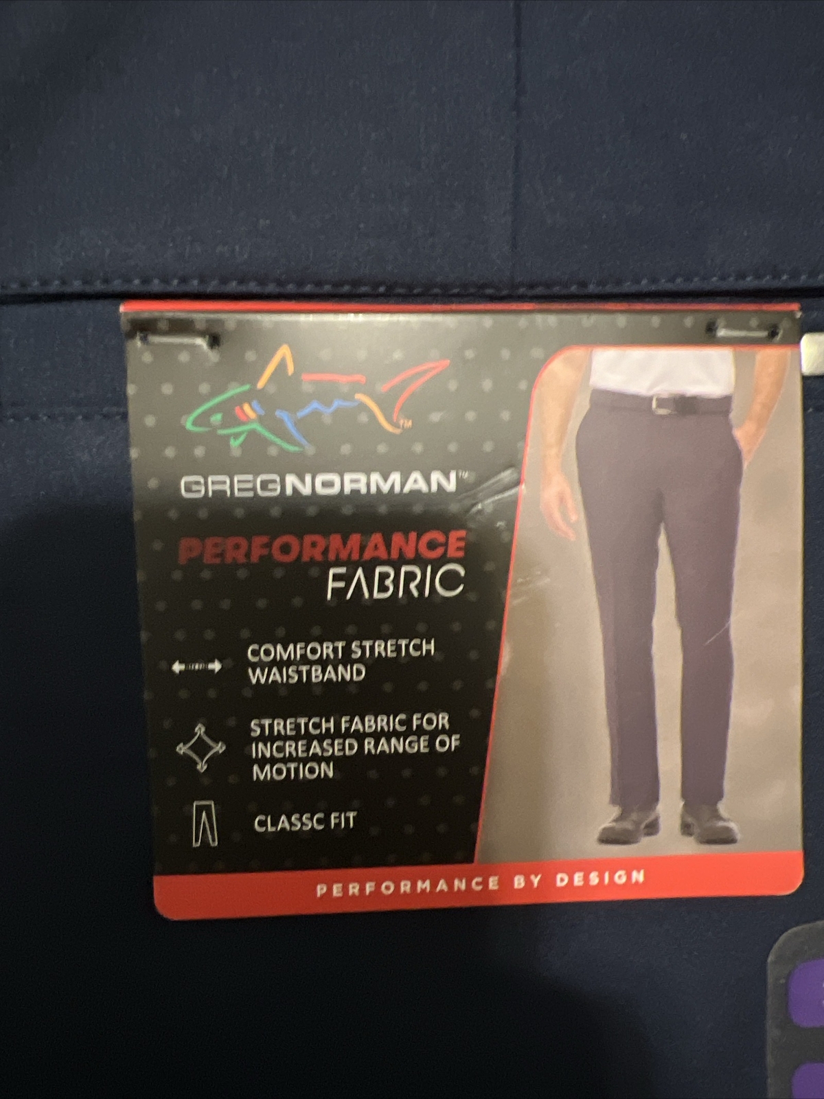 Greg Norman Men's Performance ML75 5-Pocket Golf Pants NWT SIZE 36 X 30 Navy-NEW