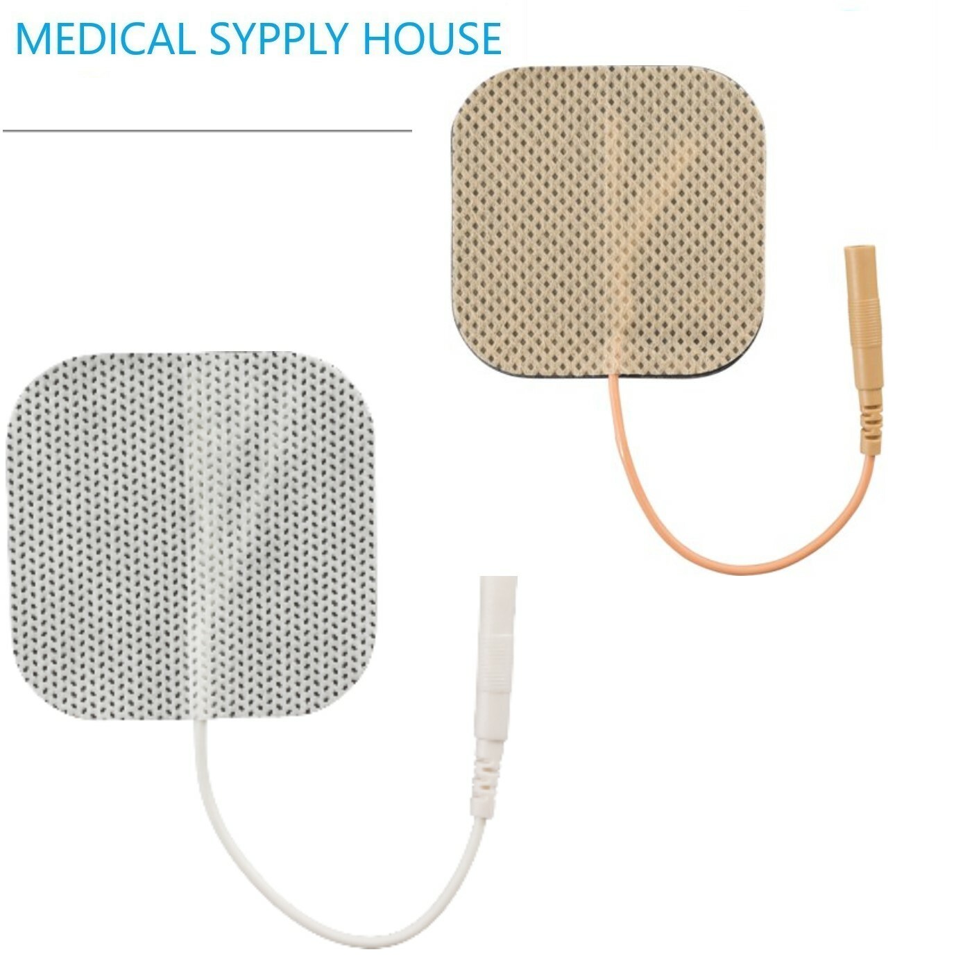 12  SELF-ADHERING RE-USABLE PADS ELECTRODES FOR TENS 3000, 2X2,  REUSE 45 TIMES