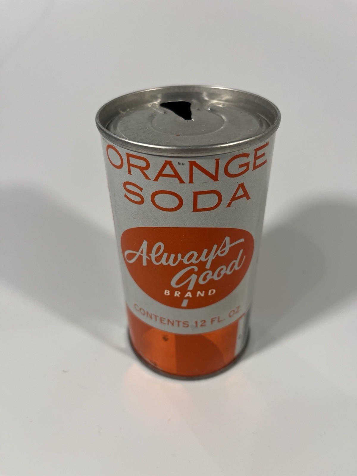Vintage 1970s Always Good Orange Soda Can