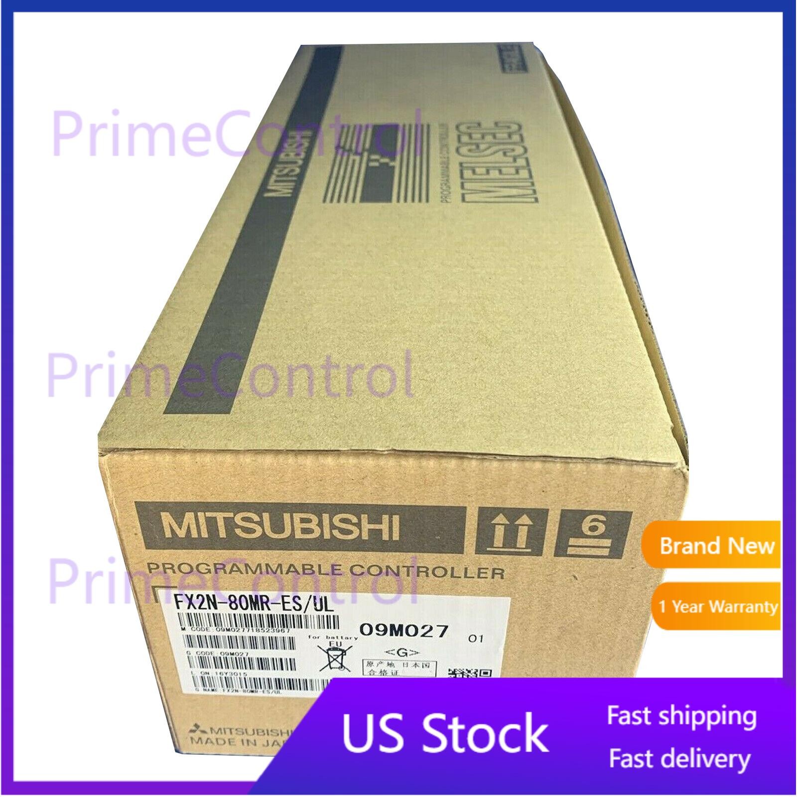 Mitsubishi Melsec FX2N-80MR-ES/UL Programmable Logic Controller NEW  US Free TAX